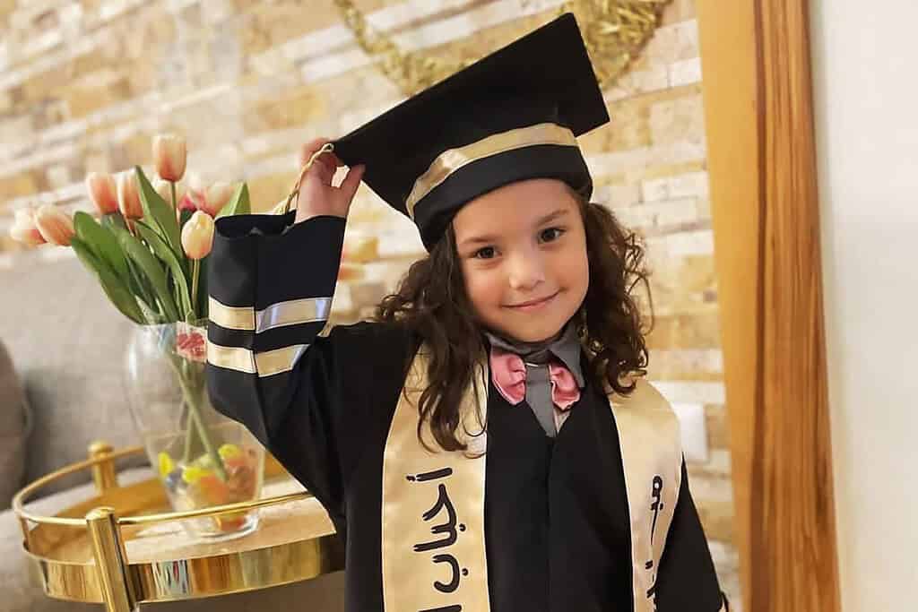 6 year old Hind Rajab at her graduation.